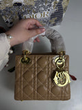 Lady Dior Mini Bag Hazelnut