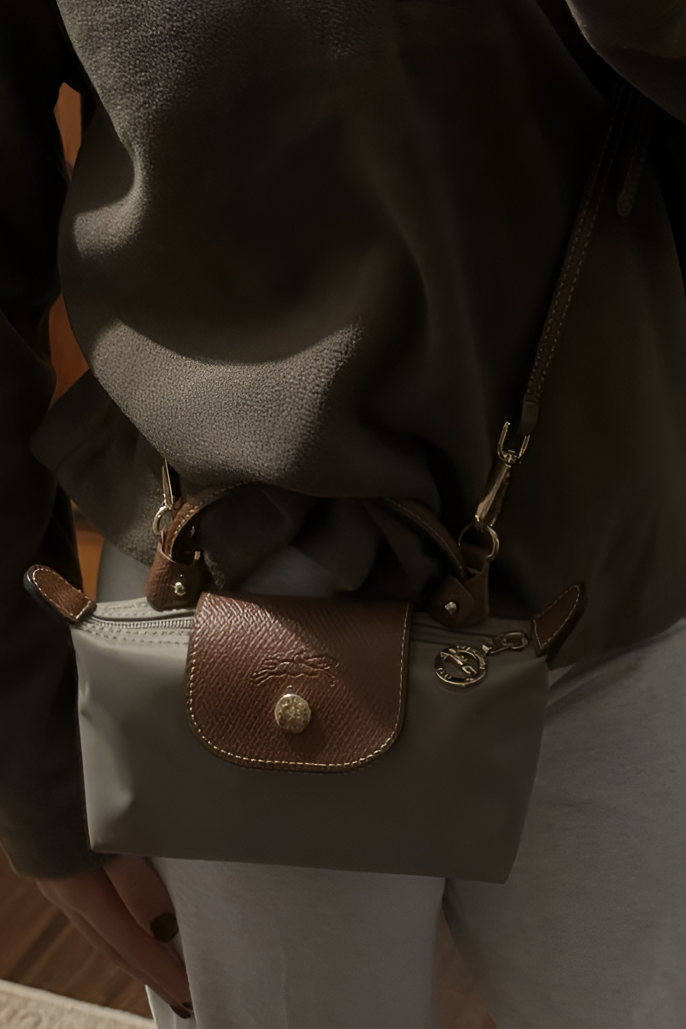 Longchamp Crossbody Bag with Strap (WITH BRAND LOGO)