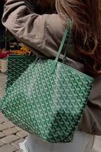 Goyard Tote Bag – Medium Green (With Pouch)