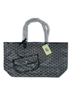 Goyard Tote Bag – Medium Black (With Pouch)