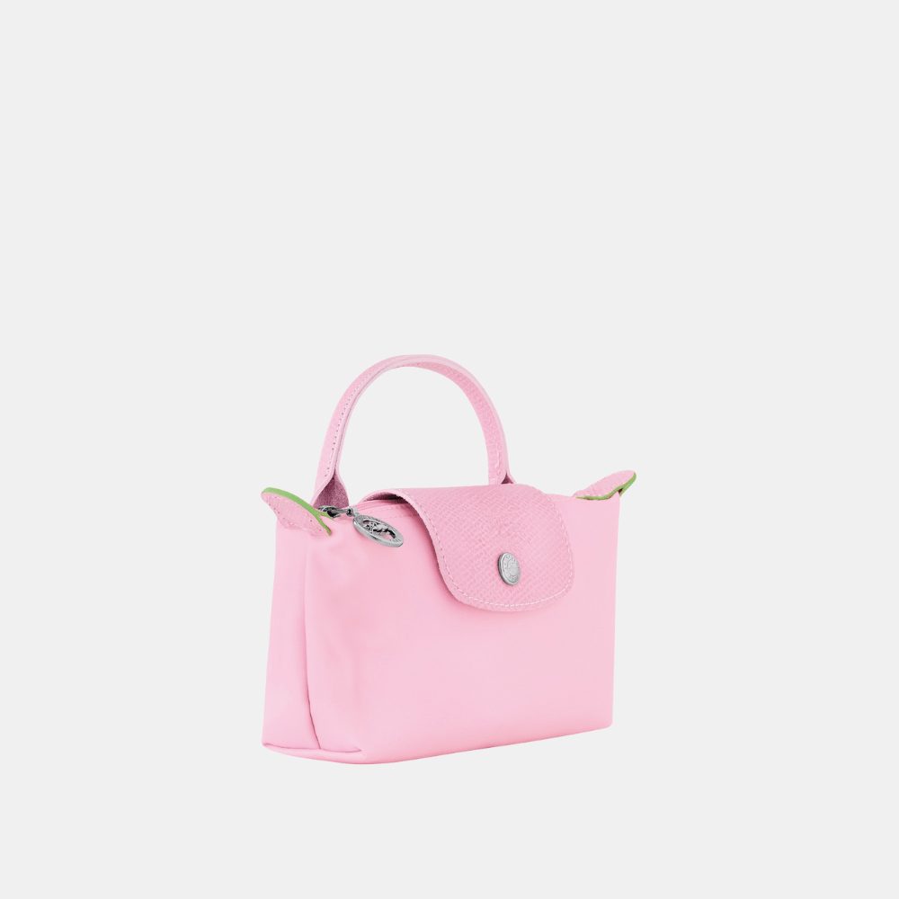 Longchamp Le Pliage Green Pouch With Handle