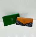 Goyard - Long Wallet Navy Blue, Brown Lap