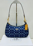 Coach - Teri Shoulder Bag Blue Emblem
