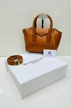 Givenchy - Structured Leather Mini Tote – Warm Tan