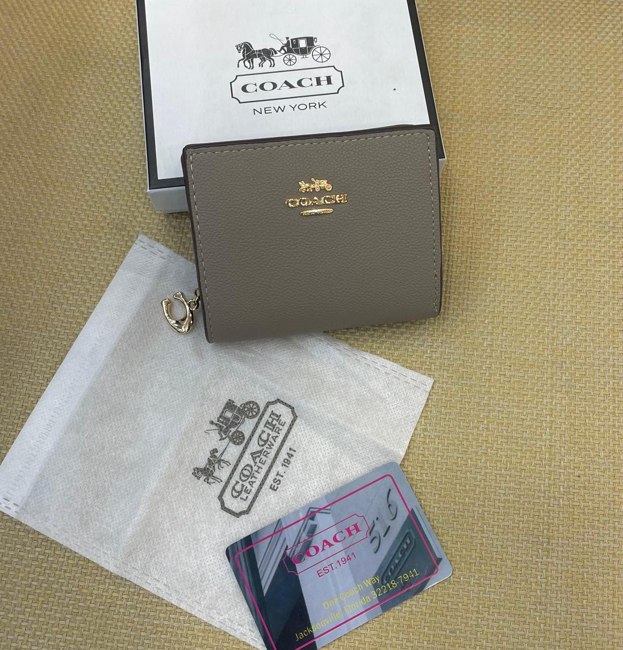 Coach Snap Wallet In Signature Canvas