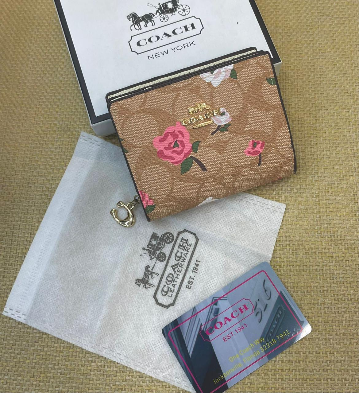 Coach Snap Wallet In Signature Canvas