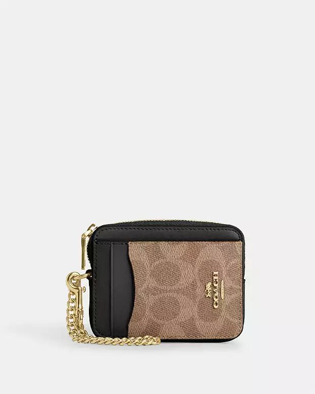 Coach Snap Wallet In Signature Canvas