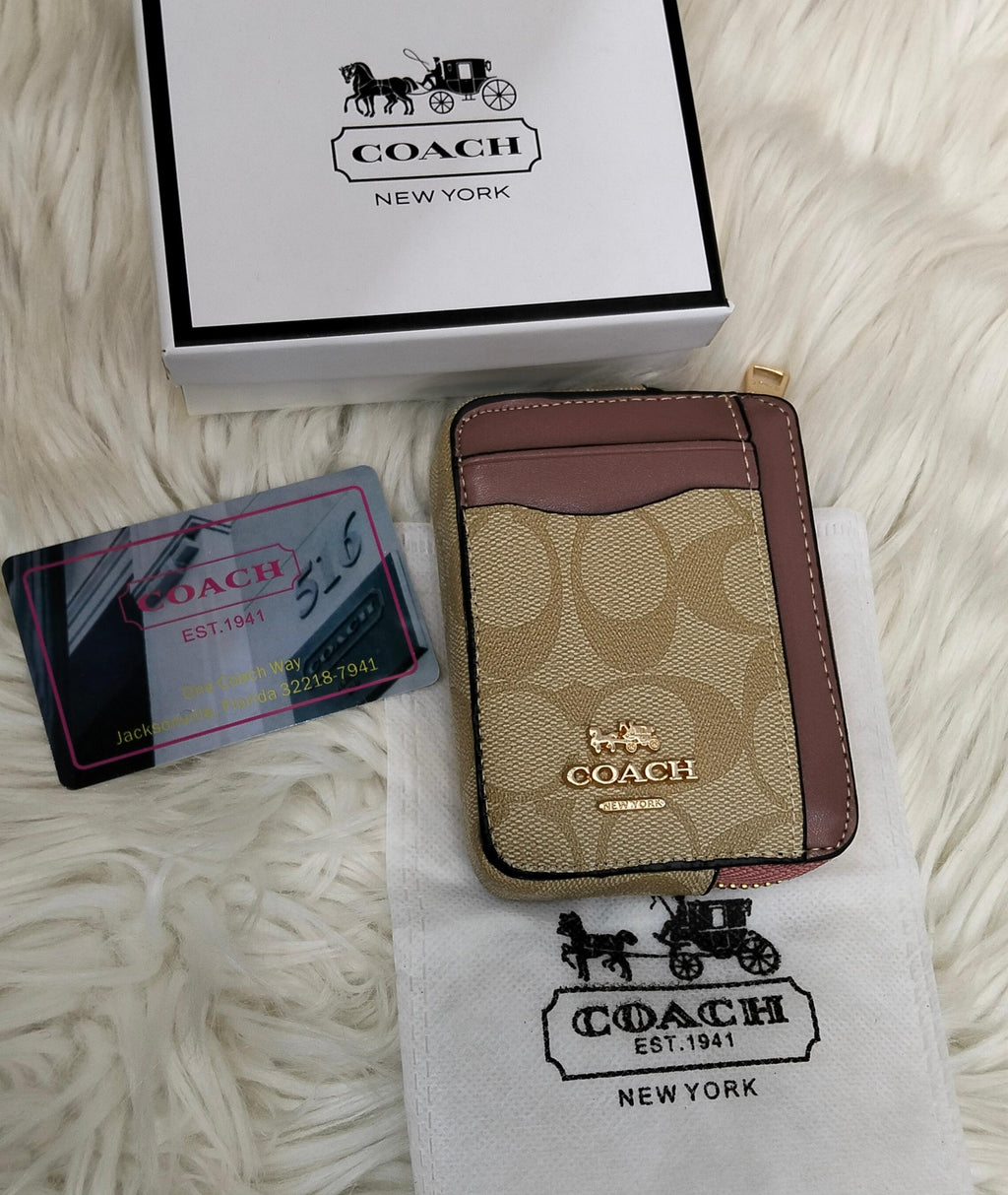 Coach Snap Wallet In Signature Canvas