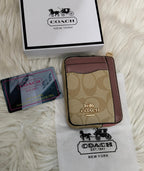 Coach Snap Wallet In Signature Canvas