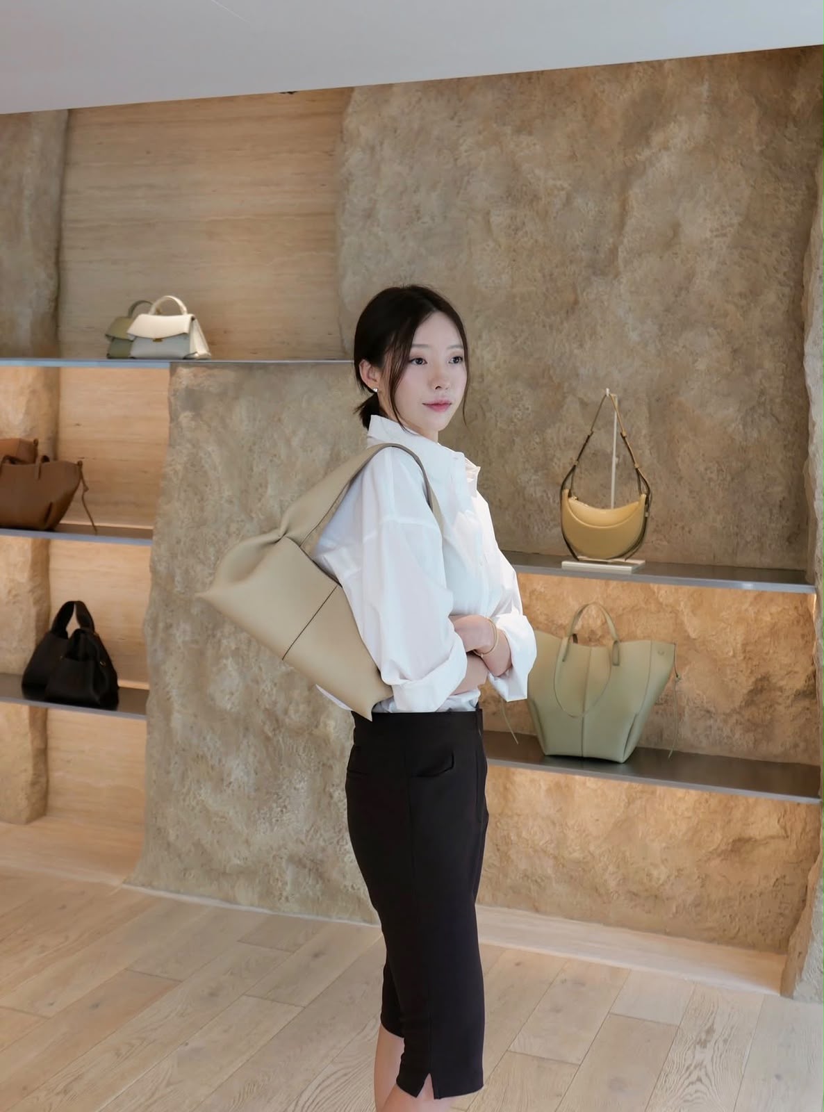 Polène Cyme Mini Taupe