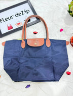 Longchamp Tote MEDIUM - Blue (WITH BRAND LOGO)