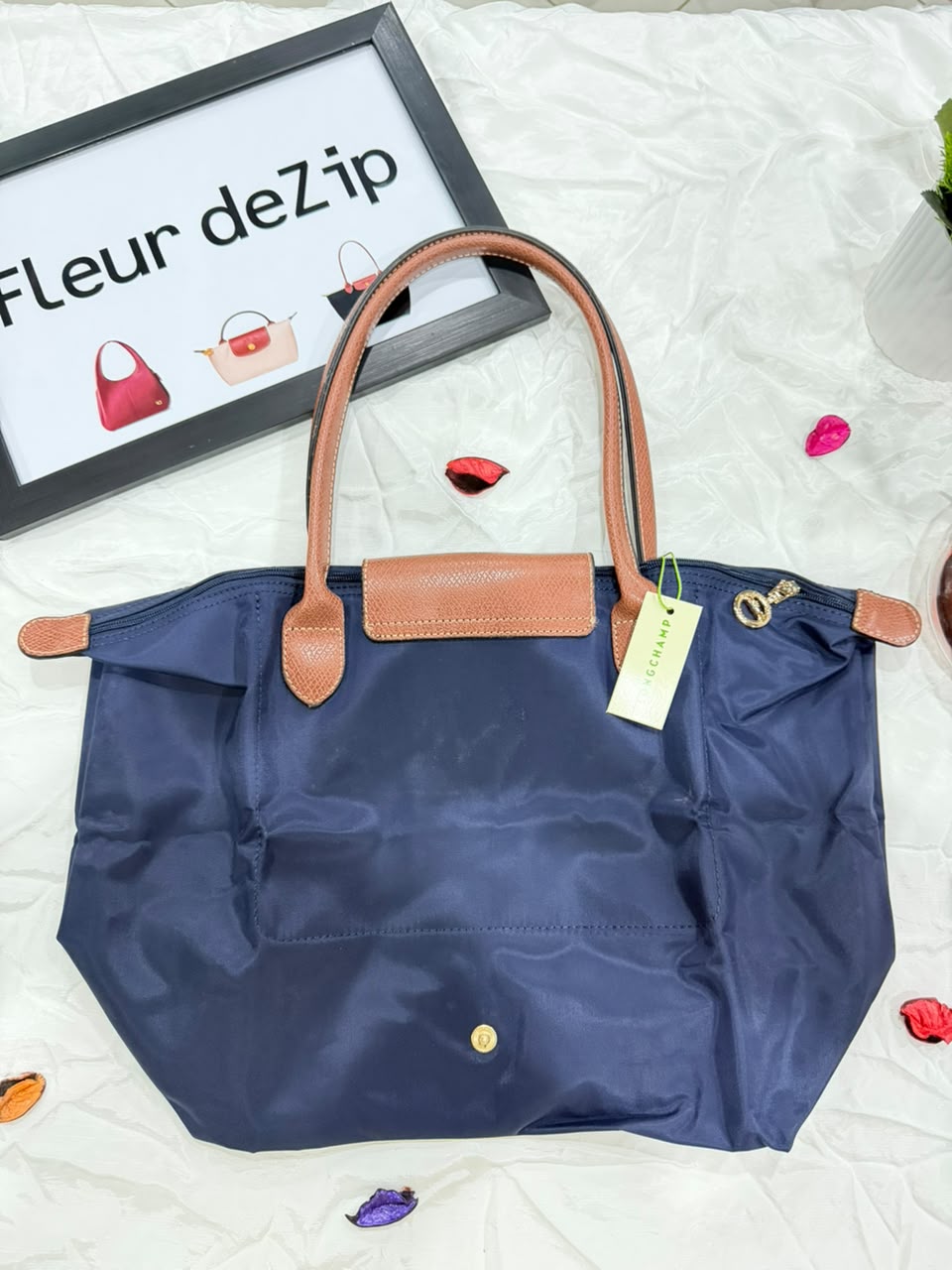 Longchamp Tote LARGE - Blue (WITH BRAND LOGO)
