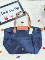 Longchamp Tote MEDIUM - Blue (WITH BRAND LOGO)