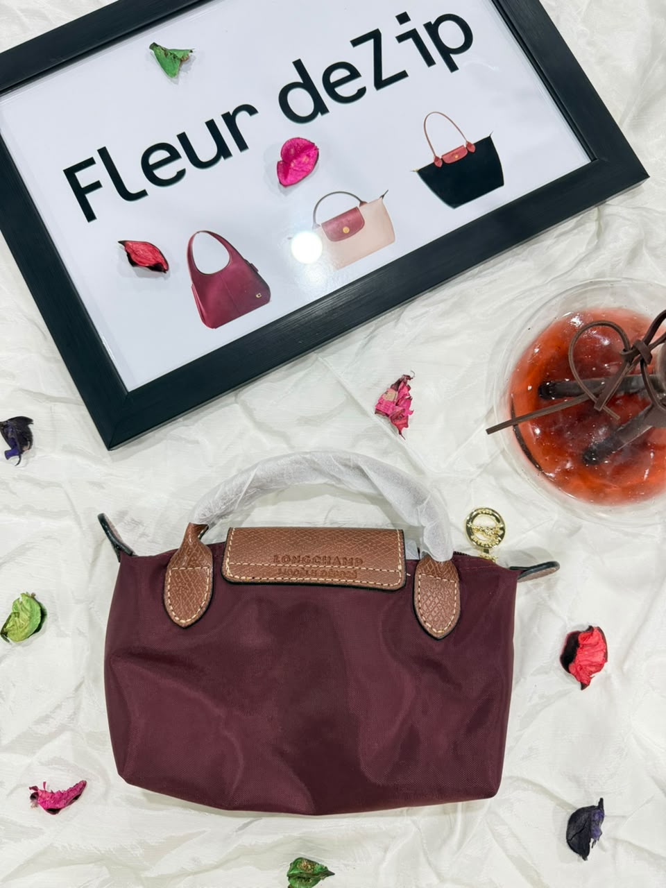 Longchamp Crossbody Bag with Strap (WITH BRAND LOGO)
