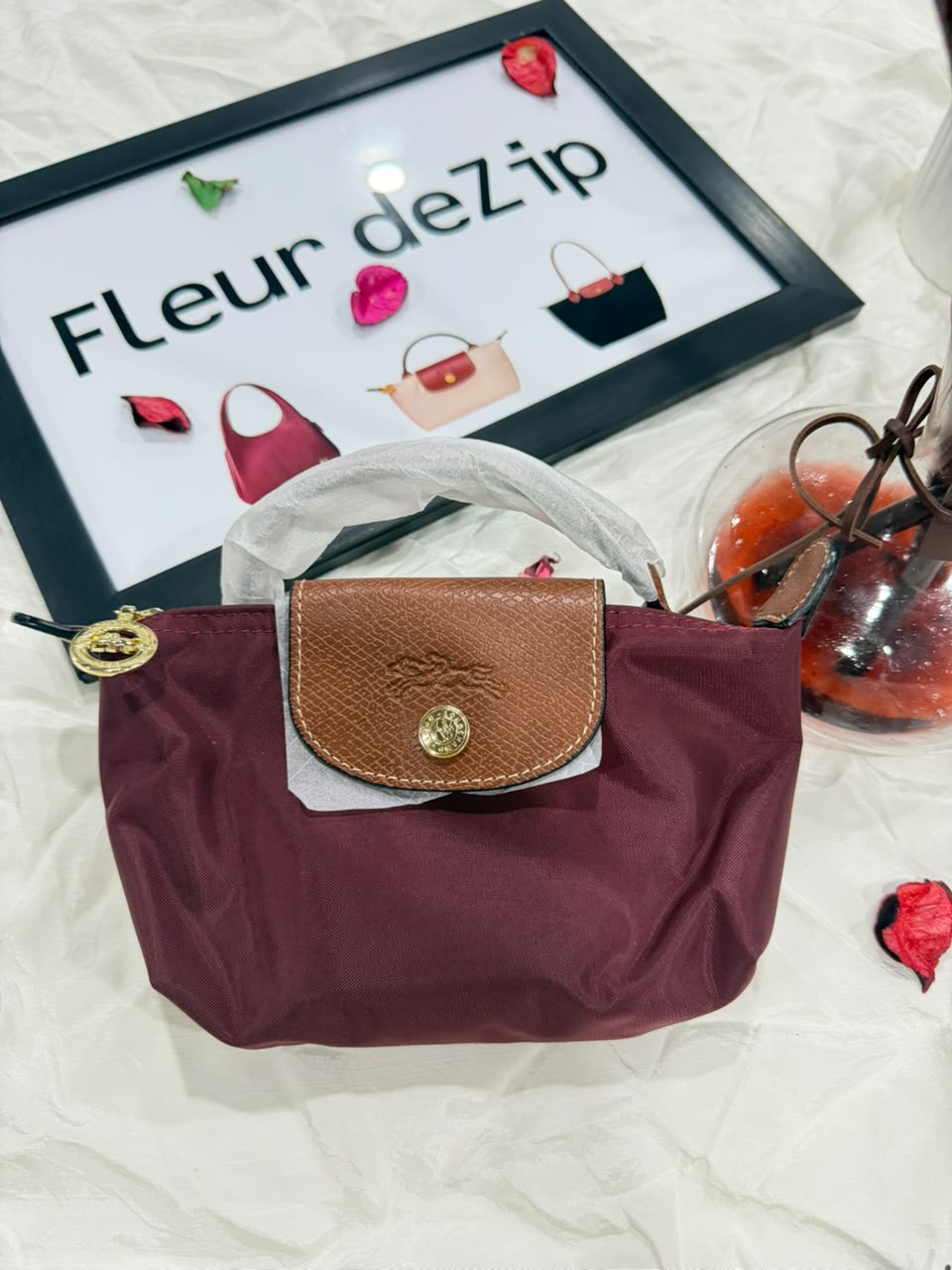 Longchamp Crossbody Bag with Strap (WITH BRAND LOGO)