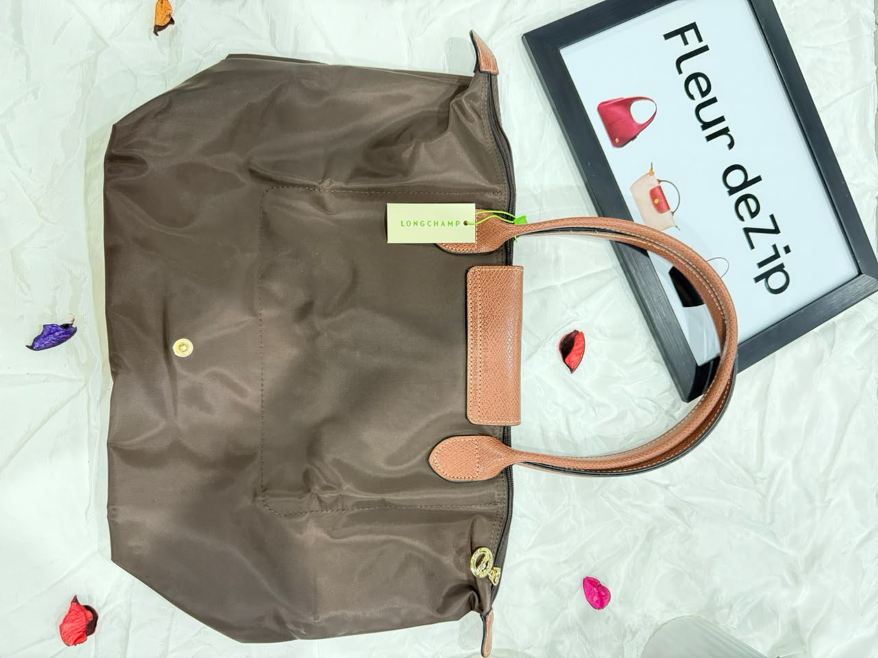 Longchamp Tote Large -Brown (WITH BRAND LOGO)
