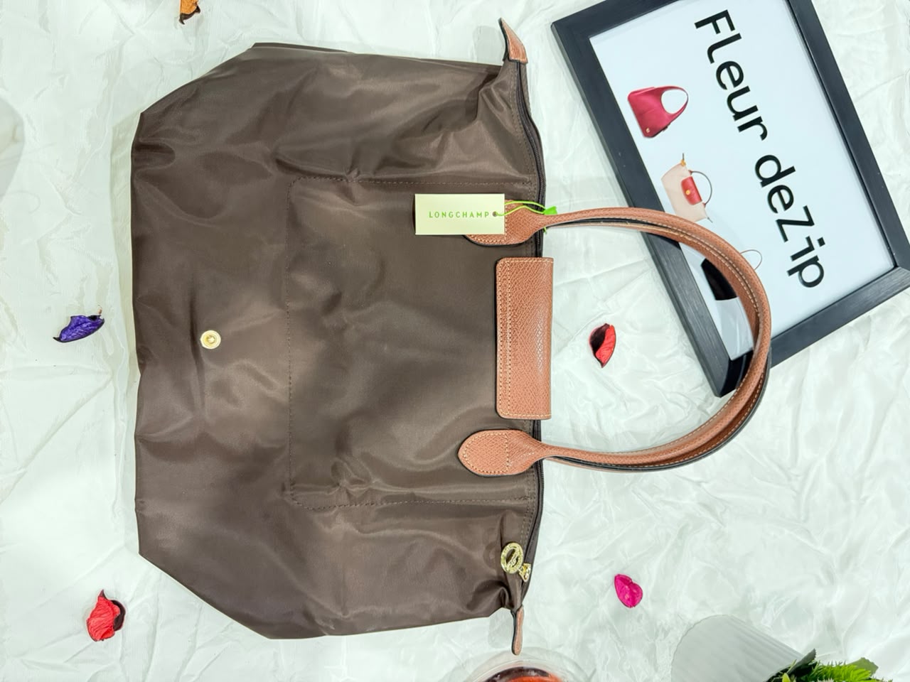 Longchamp Tote Large -Brown (WITH BRAND LOGO)