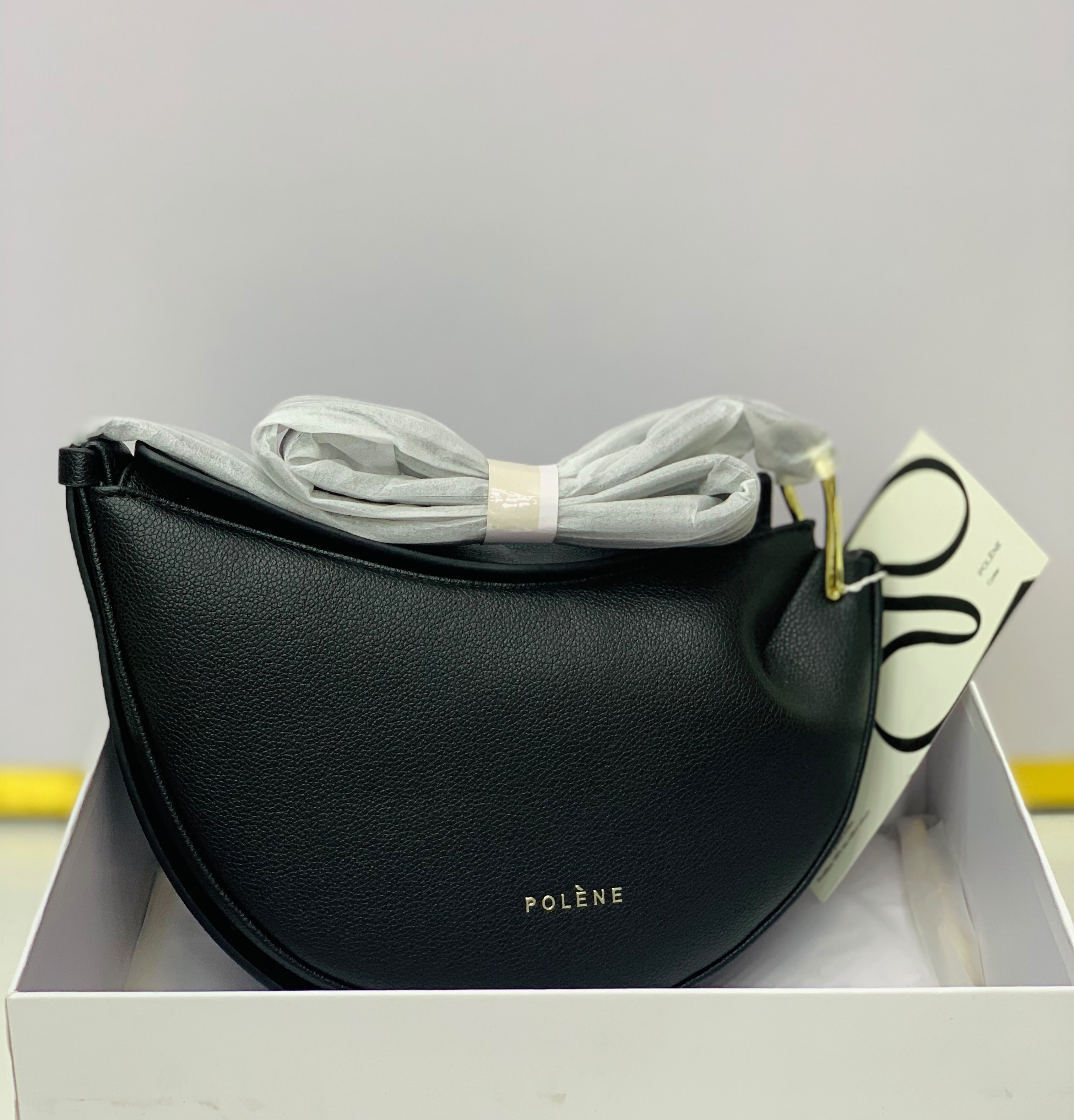 Polène Tonca Textured Black